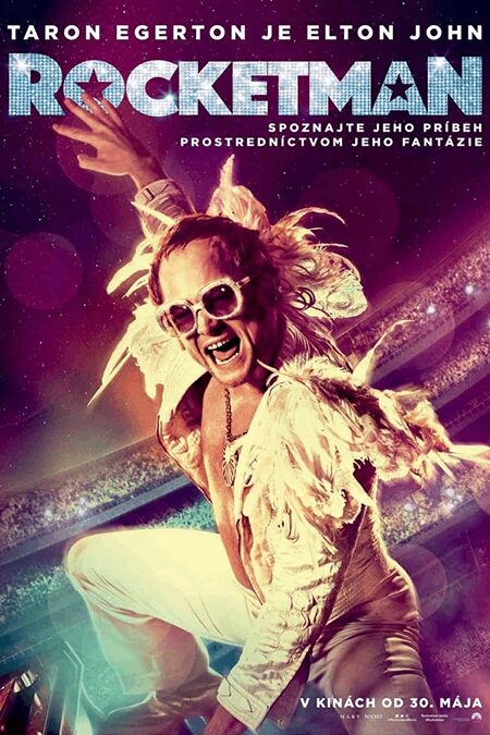 Pozvánka do „Kina Úsmev“ na premietanie filmu Rocketman (2019) s titulkami pre nepočujúcich i nedoslýchavých