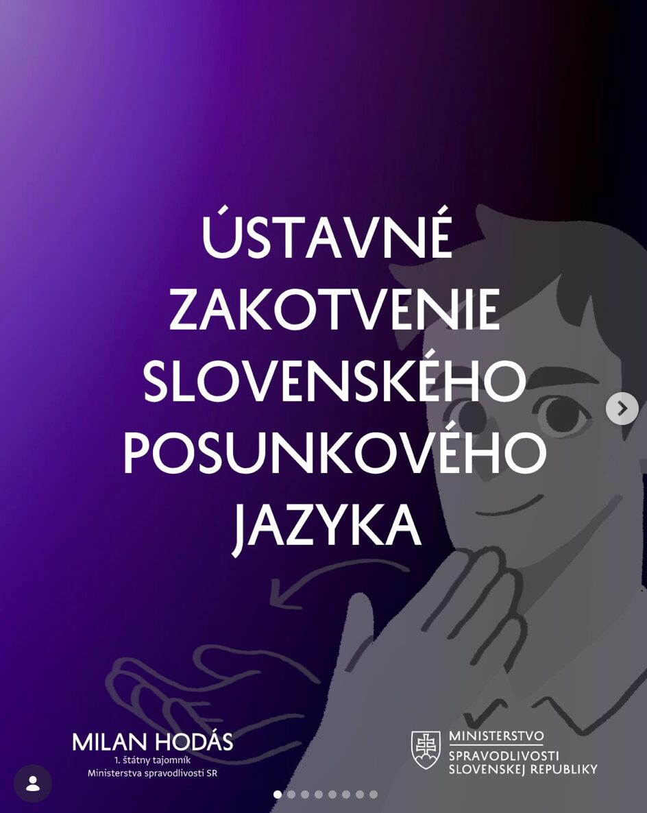 ÚSTAVNÉ ZAKOTVENIE SLOVENSKÉHO POSUNKOVÉHO JAZYKA